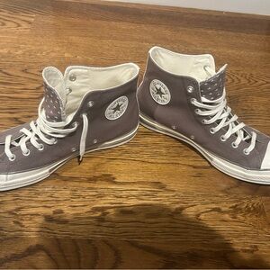 Converse Classic High-Tops in Gray and White